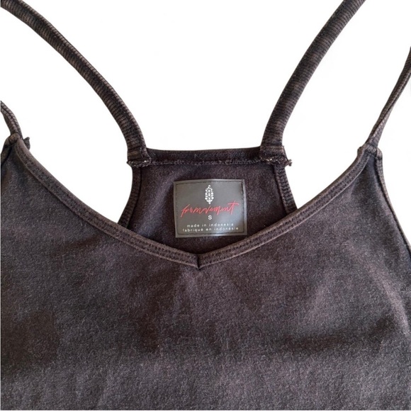 Free People Hot Shot Romper Heather Black S - Picture 6 of 7